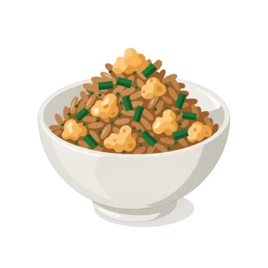 Illustration of fried rice