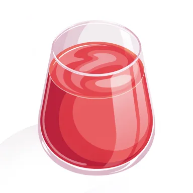 Illustration of fruit smoothie with dairy