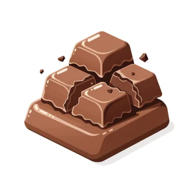 Illustration of milk chocolate