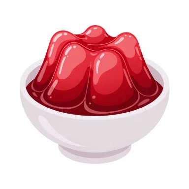 Illustration of gelatin dessert