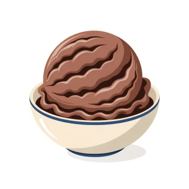 Illustration of ice cream, chocolate