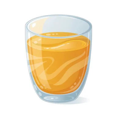 Illustration of apple juice, unsweetened