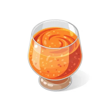 Illustration of papaya juice, 100%