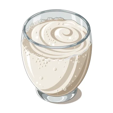 Illustration of kefir, plain, lowfat