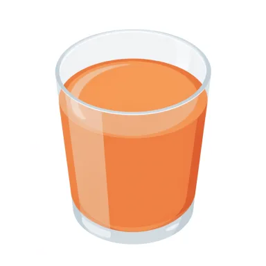 Illustration of peach nectar