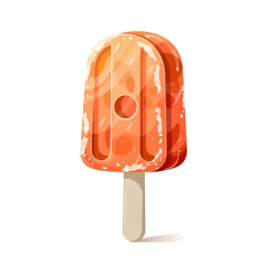 Illustration of fruit juice bar (ice pop)