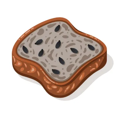 Illustration of bread, rye