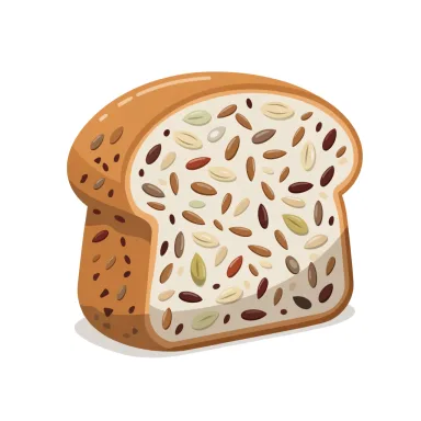 Illustration of bread, multigrain