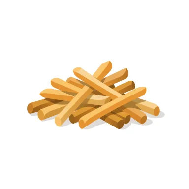 Illustration of french fries