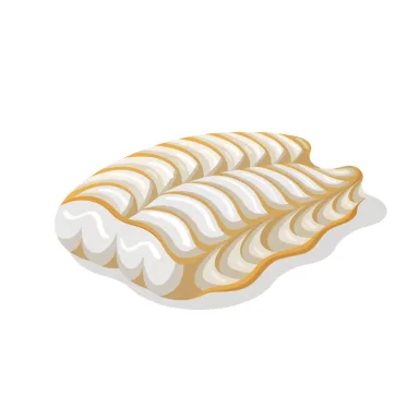 Illustration of tilapia, cooked